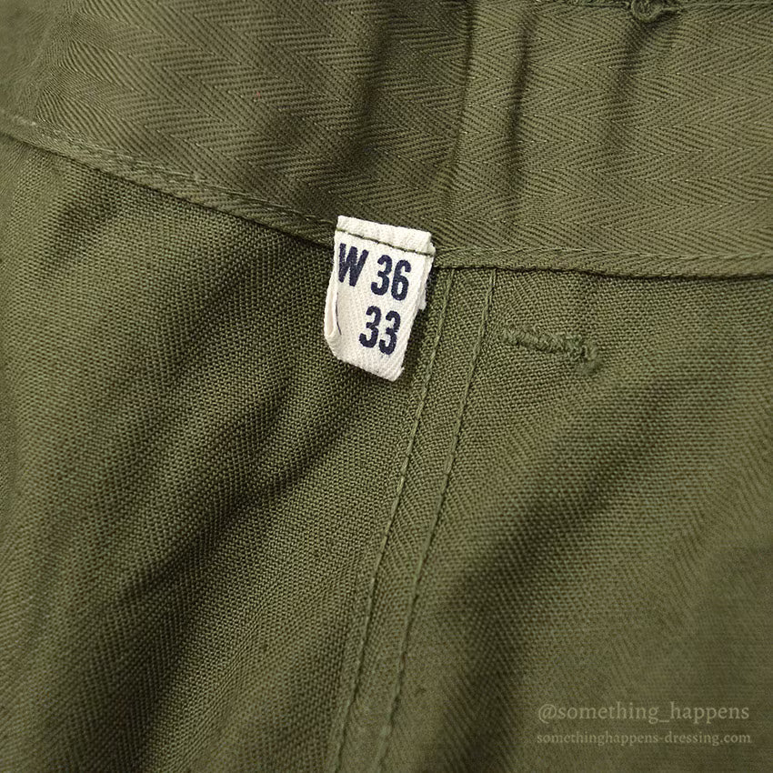 1940's DEADSTOCK U.S.ARMY WW2 M-43 HBT TROUSERS ... W36/L33
