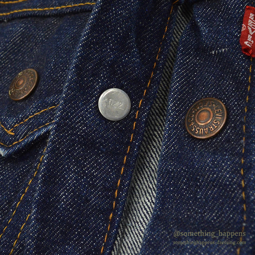 1960's~ LEVI'S BIGE DENIM JACKET FOR KIDS / DOUBLE RED TAB ...