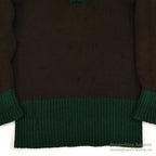 1930's Oakes Bros TWO-TONE SHAWL COLLAR SWEATER...