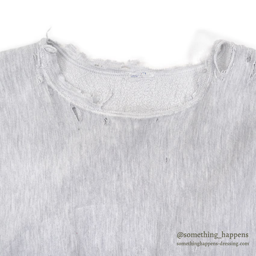 1980's~ CHAMPION REVERSE WEAVE SWEAT SHIRT / DISTRESSED ... XL