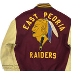 1960's KEENAN EAST PEORIA RAIDERS VARSITY JACKET... 38