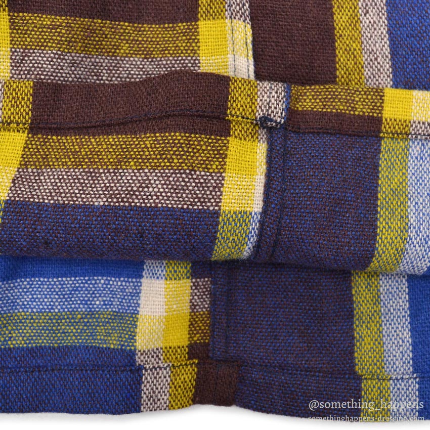 ~1950's TOWNCRAFT DE LUXE PLAID WOOL SHIRT ... M