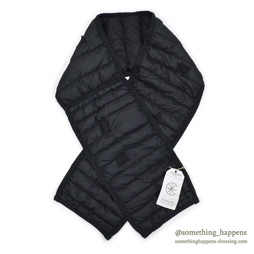 ALABAMA CHANIN PATAGONIA RECLAIMED DOWN PATCHWORK SCARF BLACK...