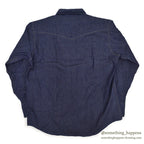 1970's~ DEADSTOCK SEARS ROEBUCKS WESTERN DENIM SHIRT ... X-LARGE