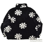 BLACK MOUNTAIN SNOW FLAKE PATTERN FLEECE JACKET...L