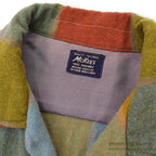 ~1960's Mckey's BLOCK PLAID WOOL SHIRT...
