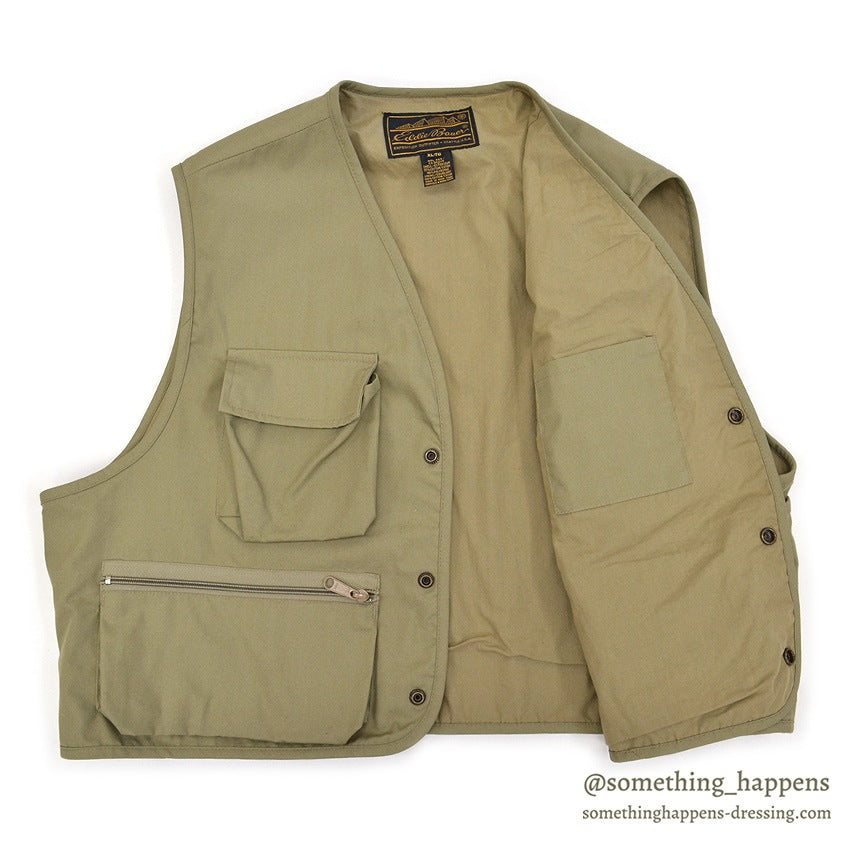 1980's EDDIE BAUER FISHING VEST / SHORT TYPE ... XL