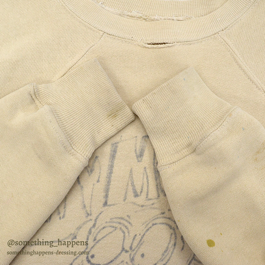 1960's MIGHTY MUSTANG HAND DRAWING SWEAT SHIRT...