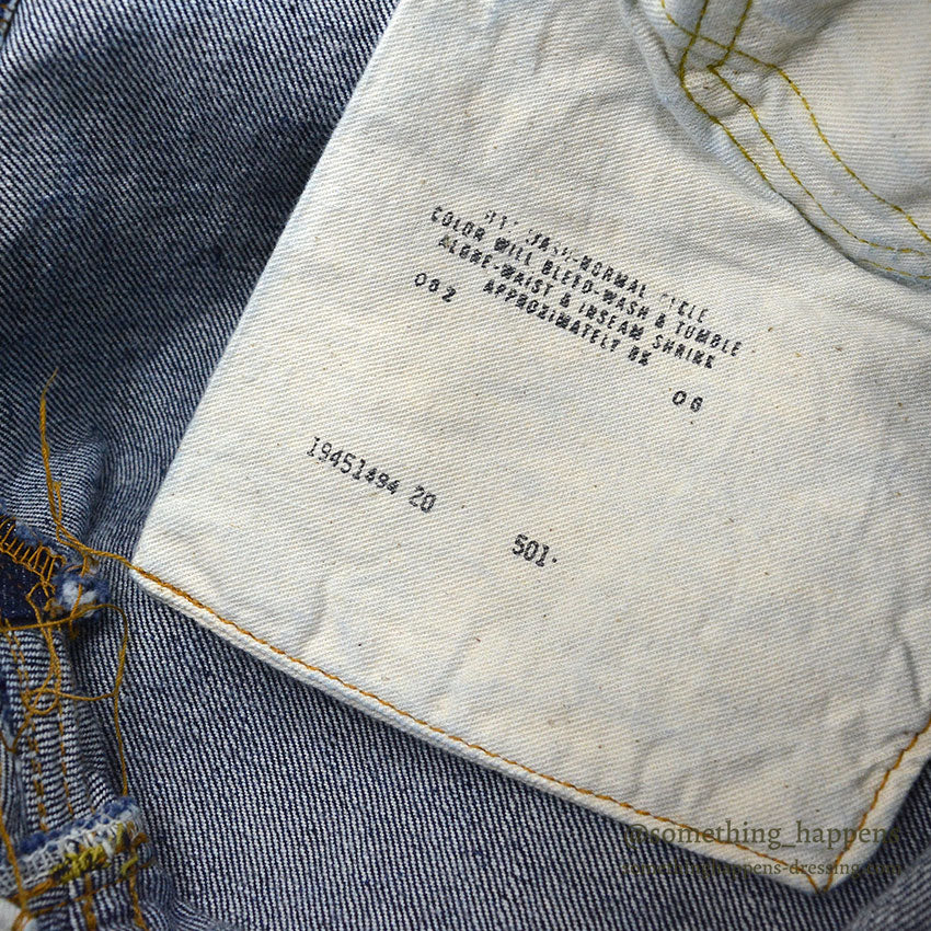 1970's LEVI'S 501 BIGE / ONE WASHED... W32/L28