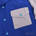 1960's 301 TWO-TONE RAYON SHIRT...L