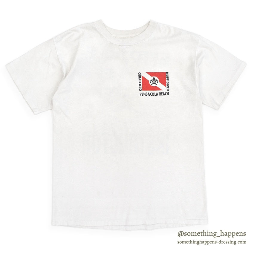 1990's H.L.MILLER CERTIFIED MUFF DIVING INSTRUCTOR T-SHIRT ... L