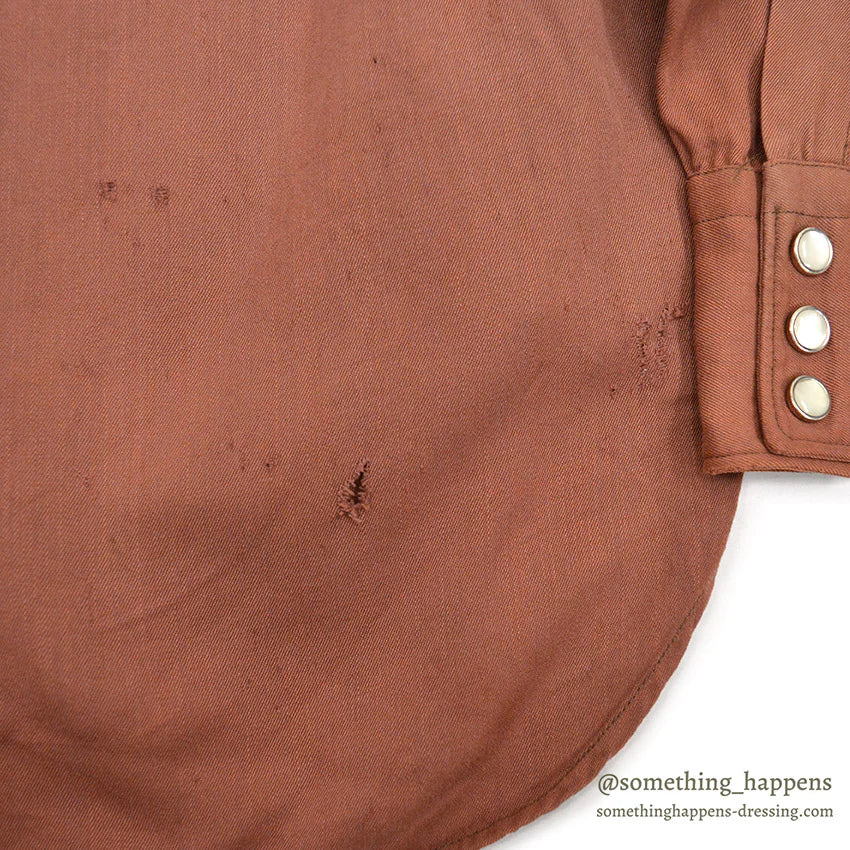 1940's WESTMOOR RAYON GABARDINE WESTERN SHIRT / SUN FADED ...