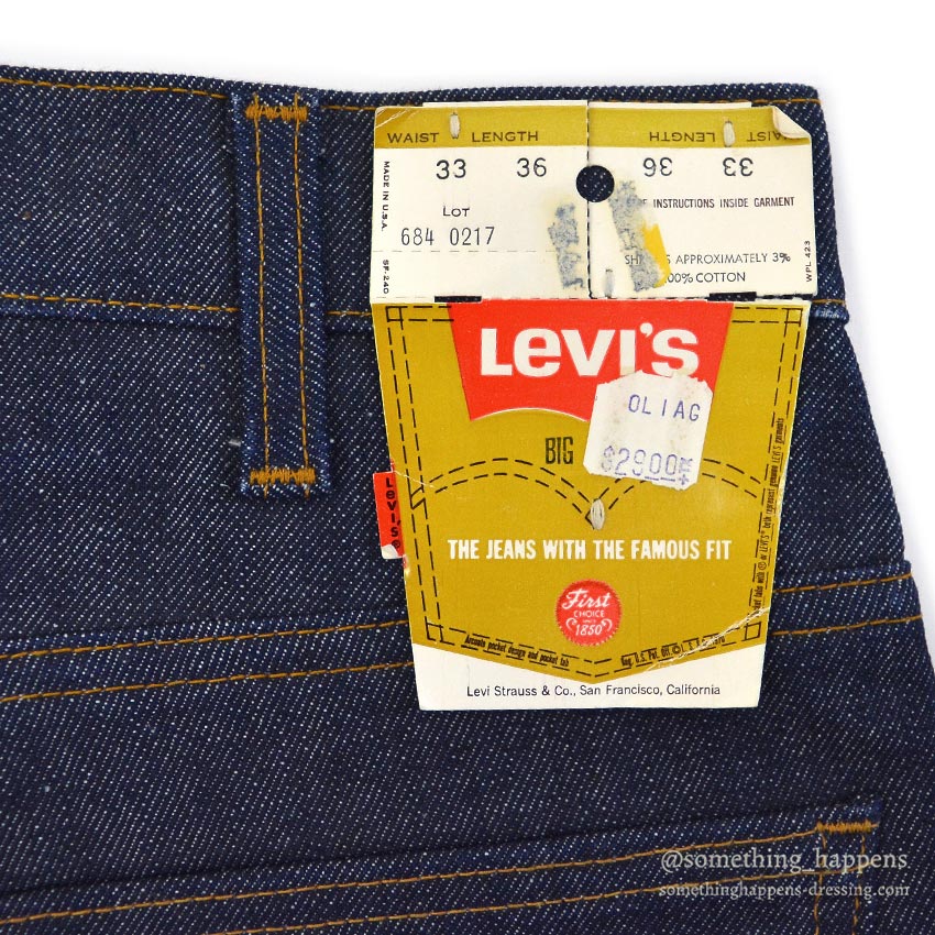 1970's DEADSTOCK Levi's 684 DENIM PANTS... W33/L36
