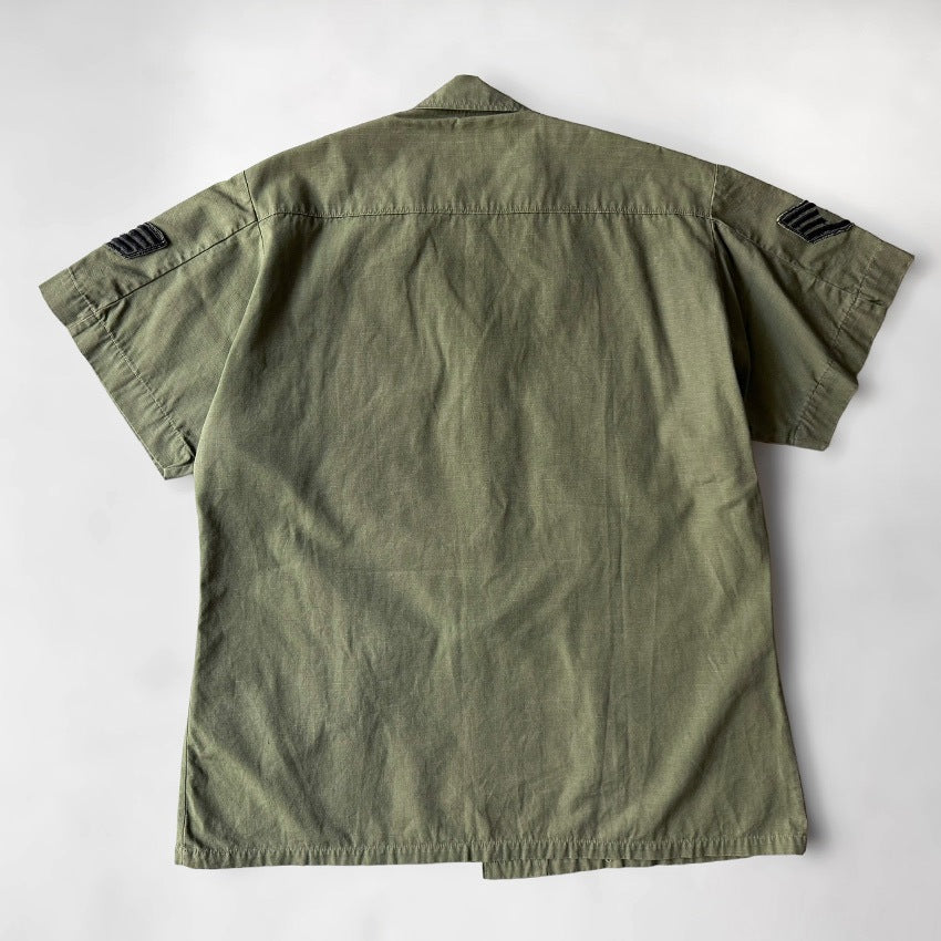 1960's USARMY JUNGLE FATIGUE JACKET / SHORT SLEEVE...MS