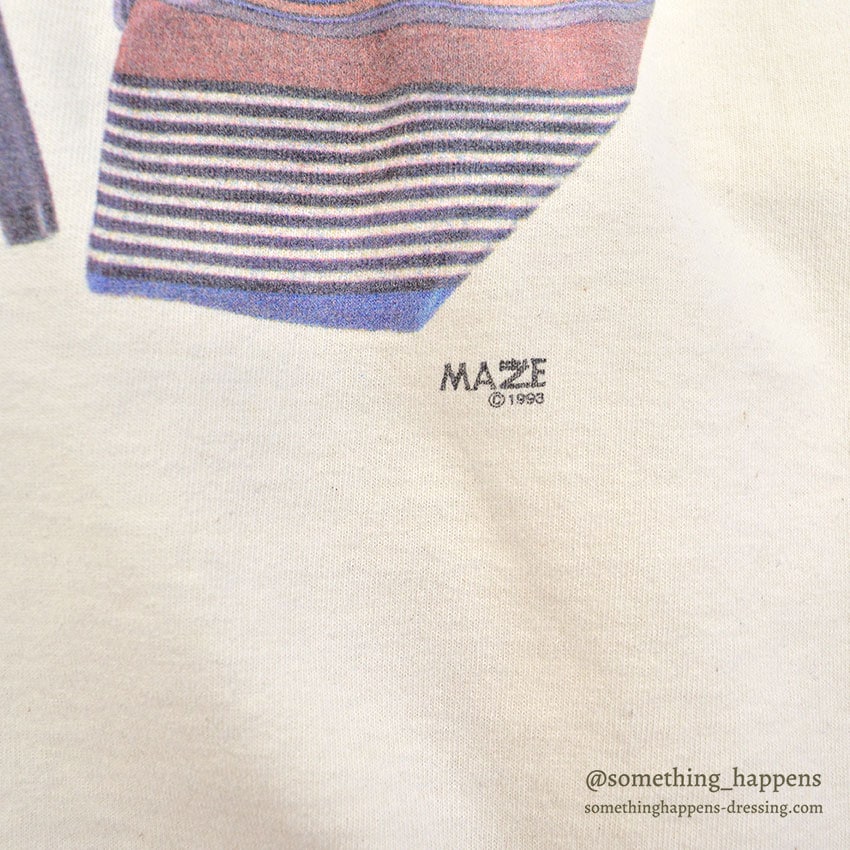 1990's MAZE DAD HUMOR PRINT T-SHIRT... L