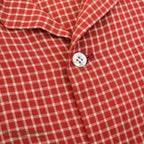 1950's LANELLA WEEKENDER RED/WHITE PLAID SHIRT ... ML