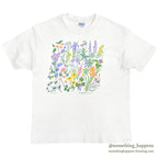 1990's HANES WILD FLOWERS PRINT T-SHIRT ... XL