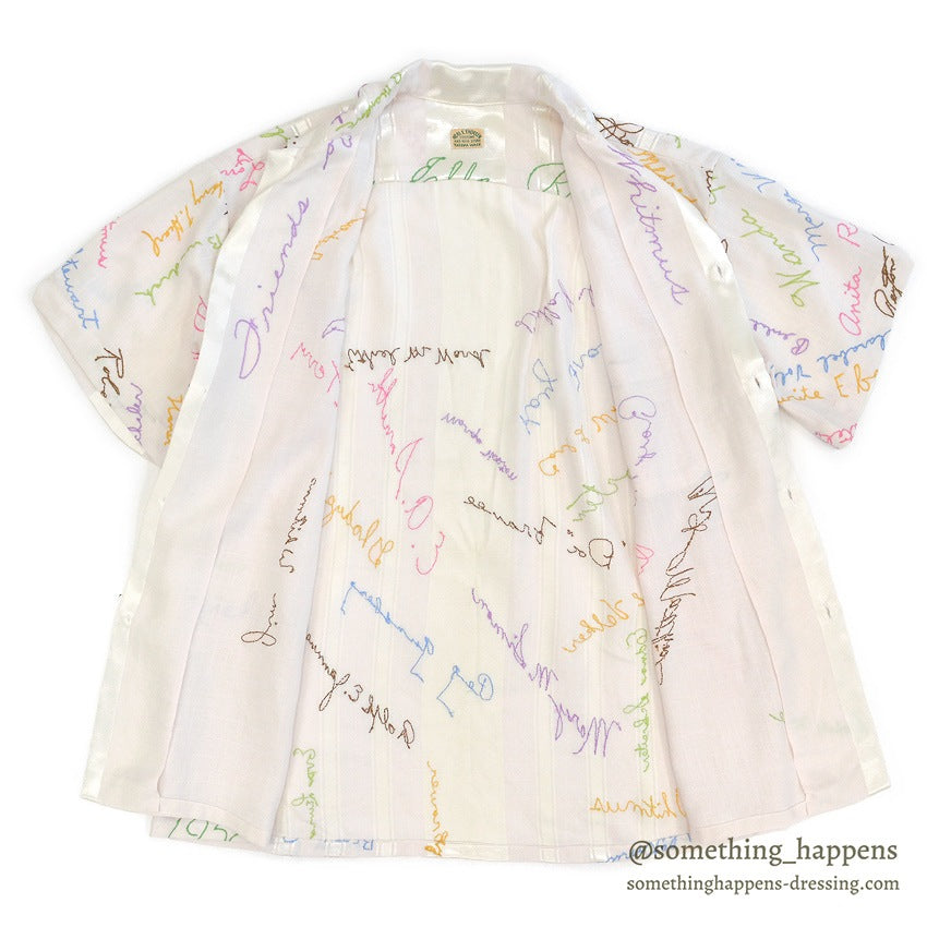 1950's~ NEAL E. THORSEN SIGNATURE EMBROIDERY S/S SHIRT...