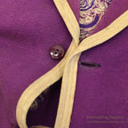 ~1940's TSLANKFORD & SONS IOWA WESLEYAN TIGER EMBROIDERY MOLESKIN JACKET...