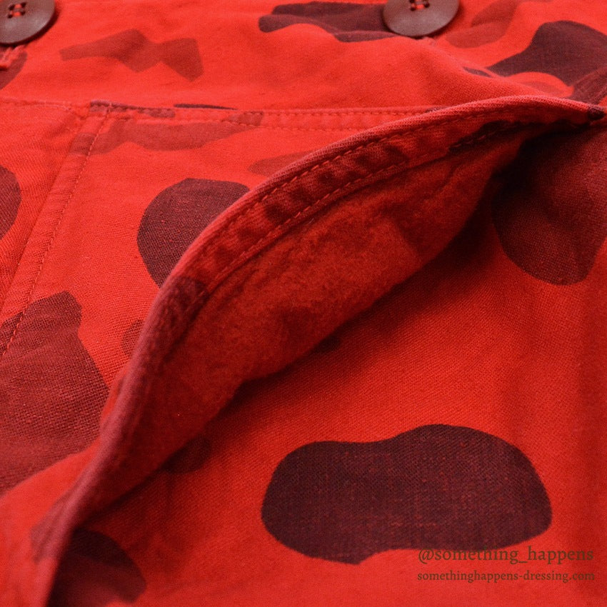 1960's~ VIST-O-FLAGE RED DUCK HUNTER CAMO JACKET...