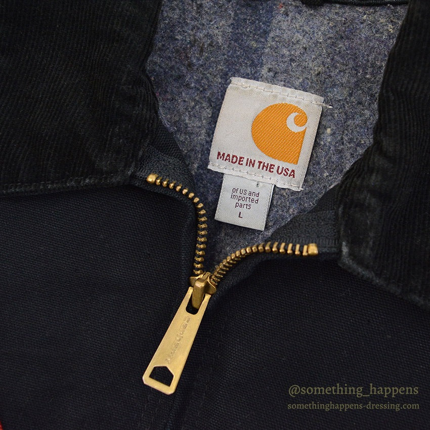 CARHARTT DETROIT JACKET / ALL BLACK...L