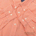 1990's~ GAP ORANGE GINGHAM CHECK B/D SHIRT ... M
