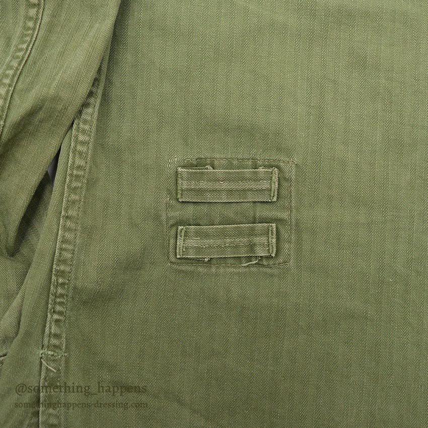 1940's BRITISH ARMY WW2 WAR AID HBT JACKET / US MADE...