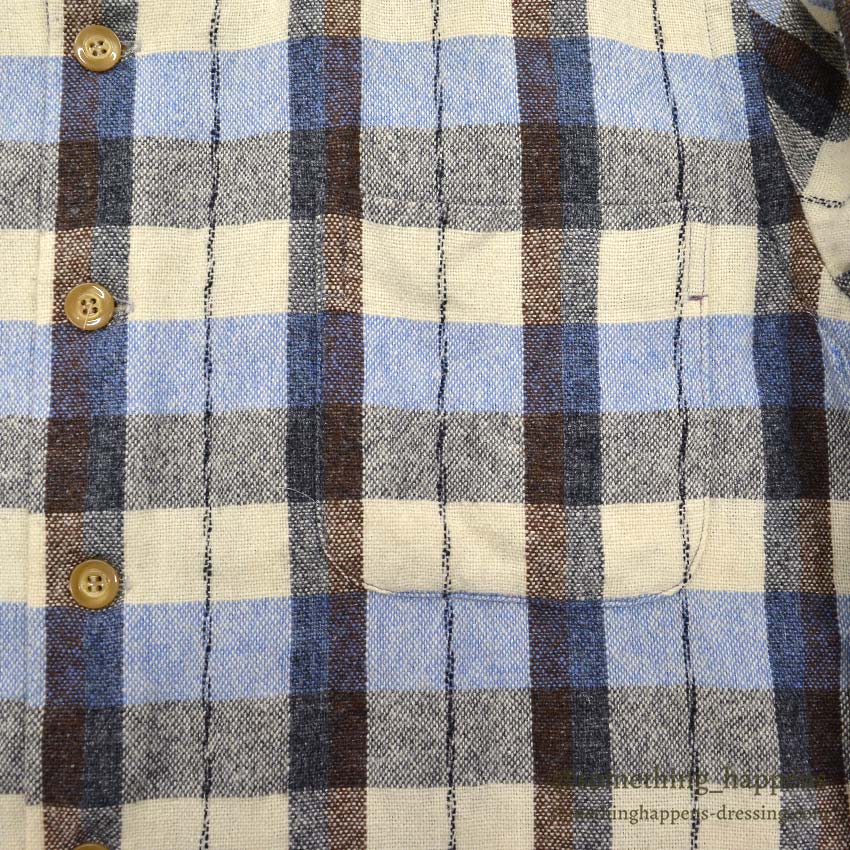 1950's McGREGOR PLAID WOOL SHIRT...ML