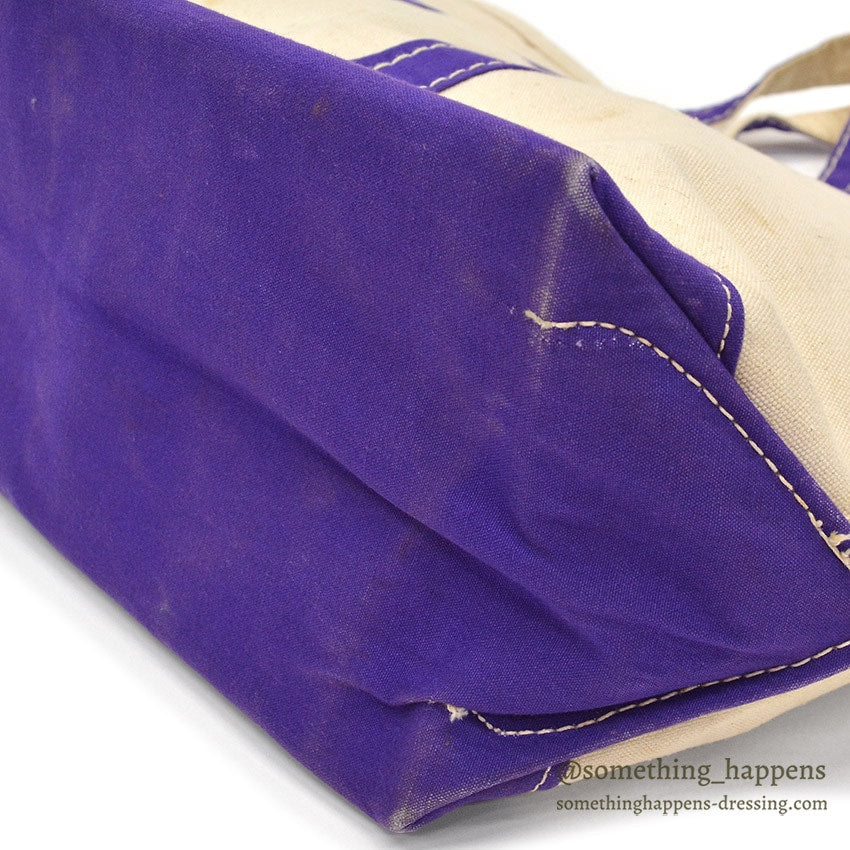 ~1980's L.L.BEAN BOAT AND TOTE / PURPLE ...