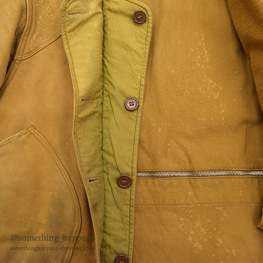 1930's~ WARDS HUNTING JACKET / UNUSUAL DEAIL & FABRIC ...