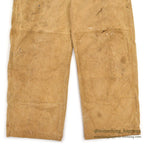 1940's~ CARHARTT DUCK DOUBLE KNEE OVERALL UNLINED / PAINT SPLATTER VIBE ... W36/L27