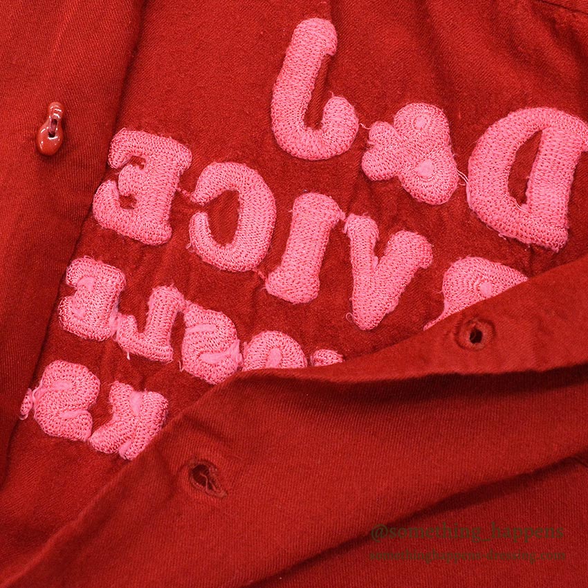 1960's TWO-TONE EMBROIDERY BOWLING RAYON SHIRT / UNIQUE BOWLING PIN BUTTON ...