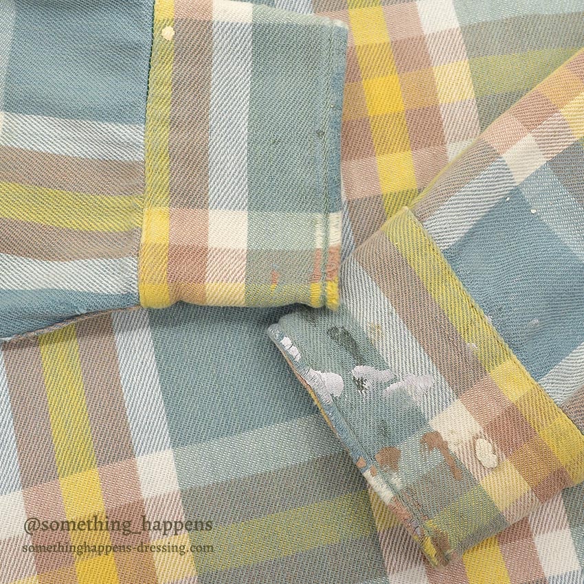 1950's PILGRIM HEAVY FLANNEL SHIRT / PERFECT COLOR COMBO...