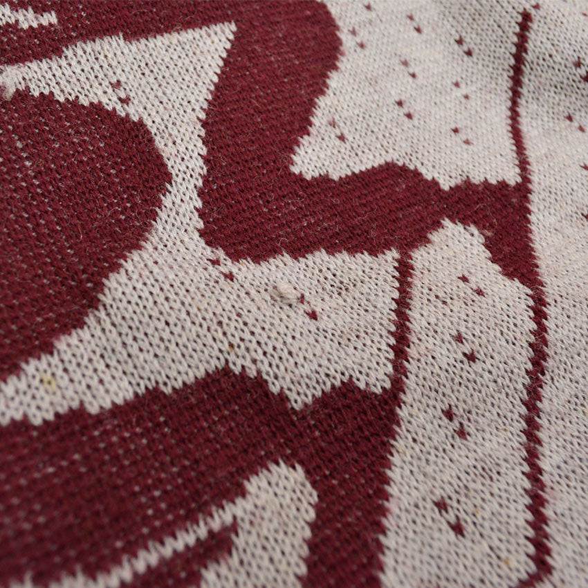 40's~ GLENSPEY SPORTWEAR 'Skiers' Jacquard knit...