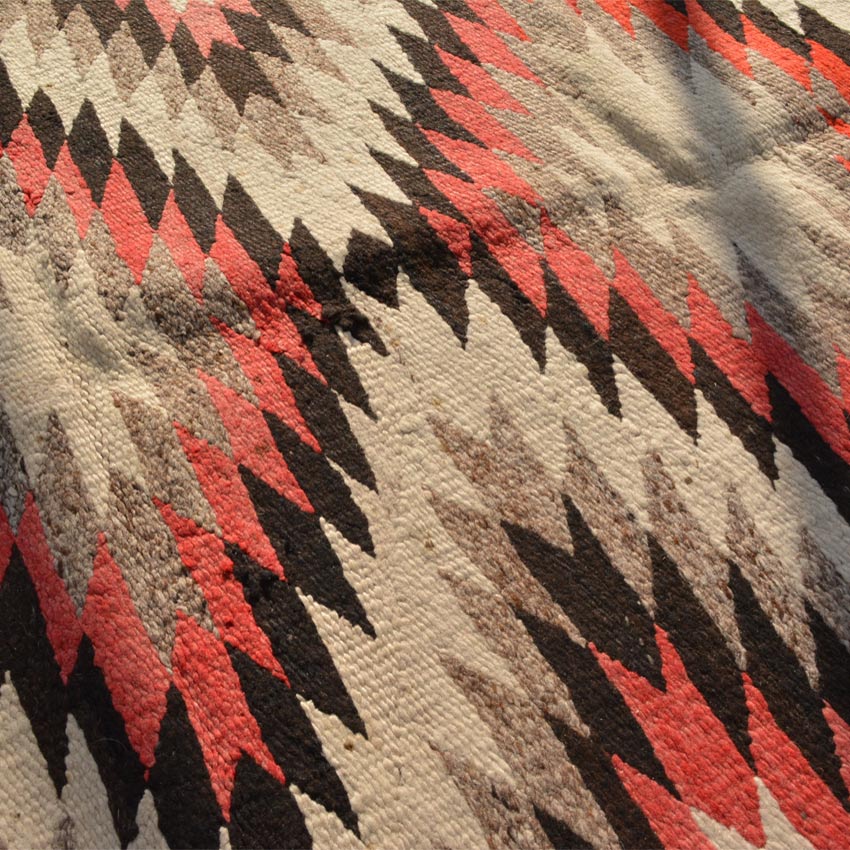 ~1930's Navajo Rug 'Eye dazzler' 2...90cm×154cm