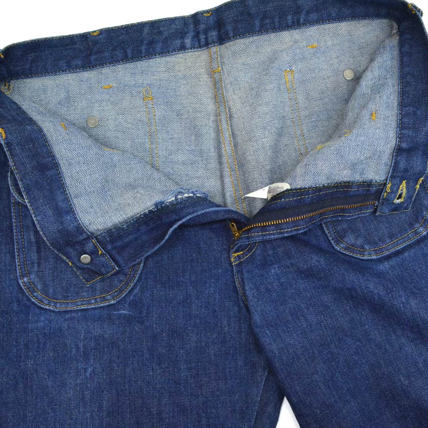 70's Lee 244-1347 デニムブッシュパンツ ストレート 濃紺 ...W34×L32