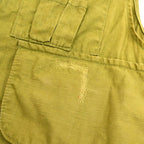 ~50's RED HEAD Hunting Zip-Up Vest Olive Green...