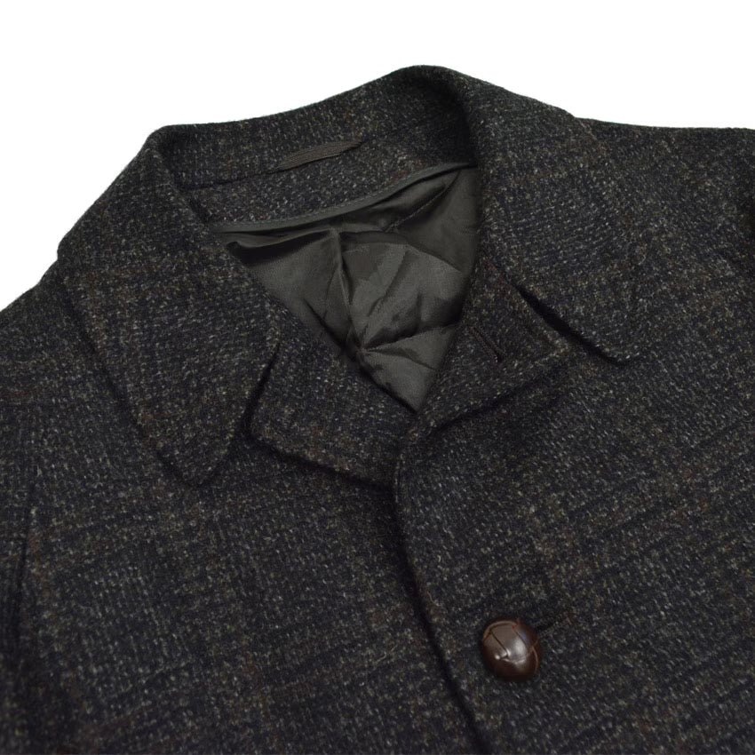 50's Deadstock PENNEYS Black Plaid Wool Coat...