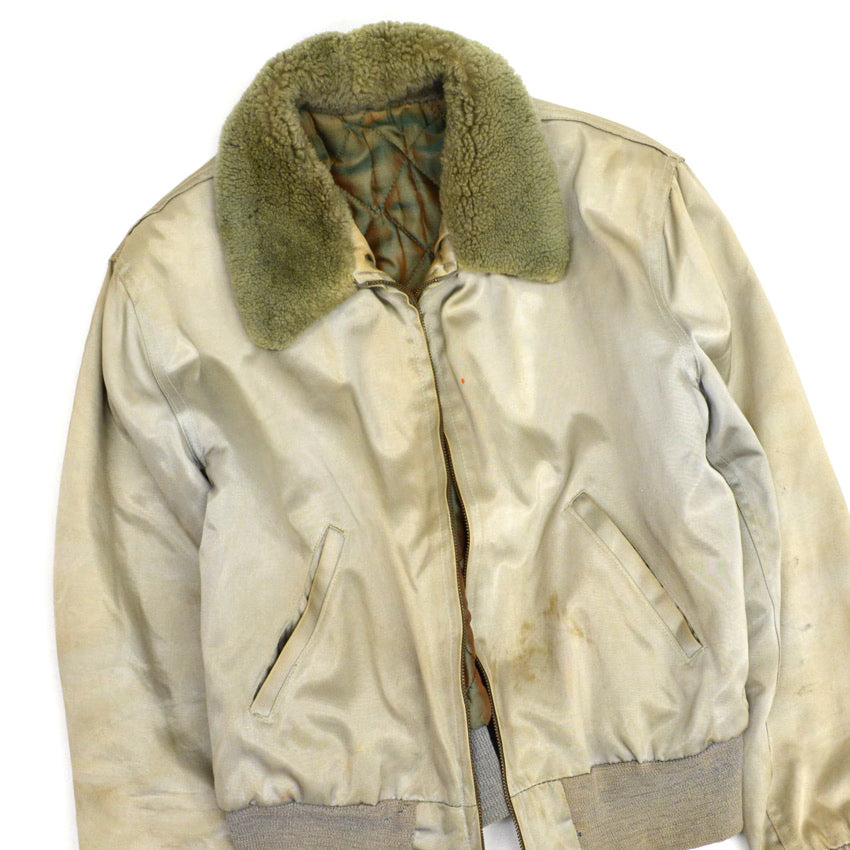 50's B-15 Type Silver Satin Jacket ...As-Is