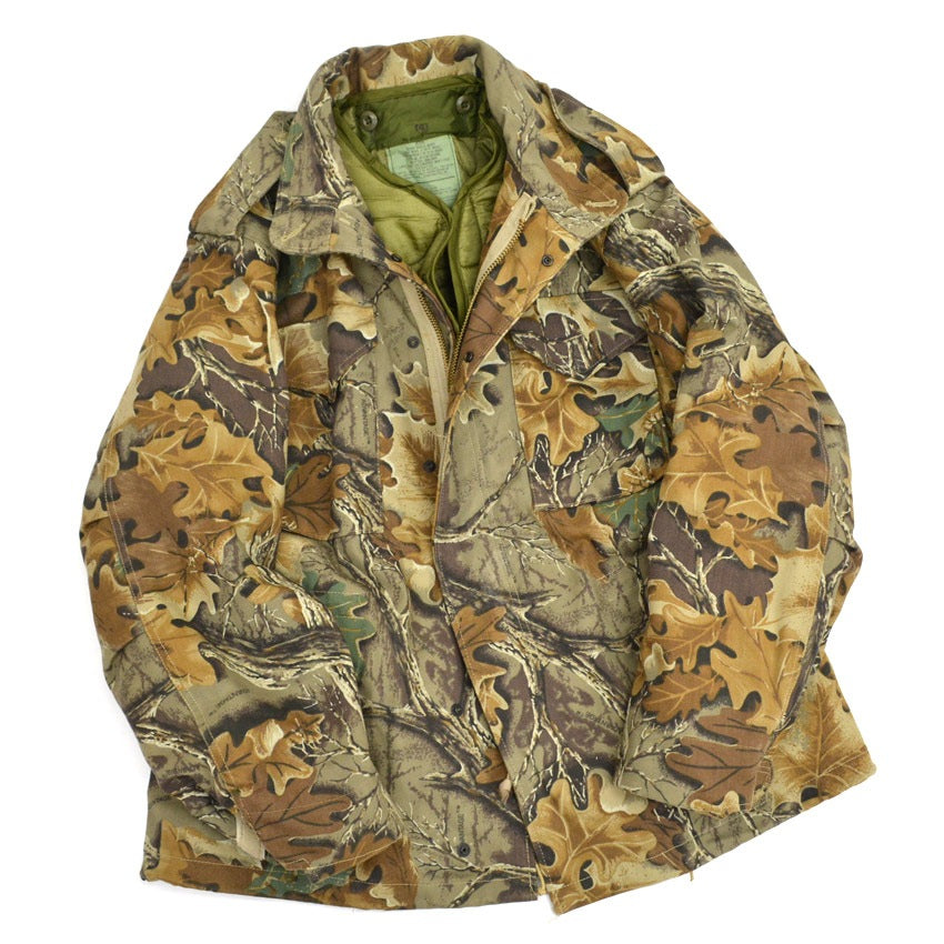 80's Deadstock M-65 Realtree Camo Jacket with Liner Set... M