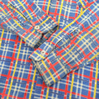 50's BLUEBELL Flannel Shirt with Vertical Bell Embroidery Tag and Print...