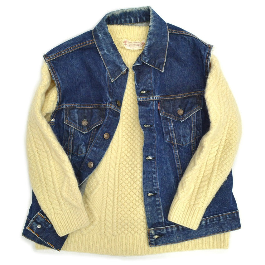 60's Levi's 70505 BIG-E Cut-off Big Size... 46