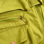 ~70's ideal fishing vest, lime green... M