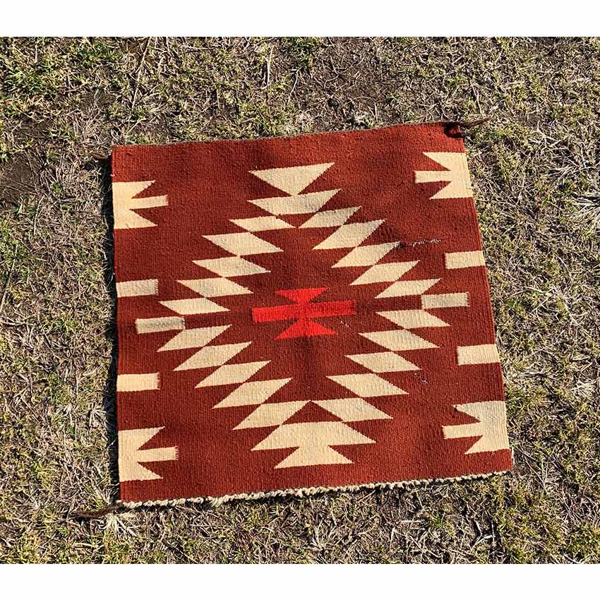 circa 1940's~ Navajo Rug Brown... 50cm×50cm