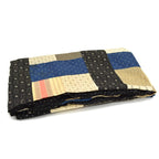 Circa 1880's~1920's Indigo Black Antique Quilt Top... 214cm×190cm
