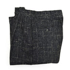 70's COTLER Fleck Pattern Black Wool Slacks...