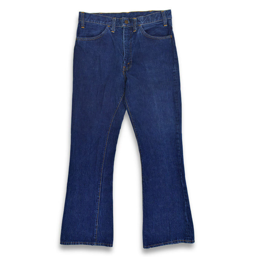 70's Levi's 646 Single Pants, Stamped Pocket Lining, Dark Navy Blue... W32 x L30