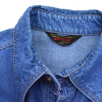 70's NATIONAL Denim Shirt, 70s Culture, Hippie... L