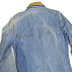 80's Levi's 'Oversized Patch' Denim Coat... S