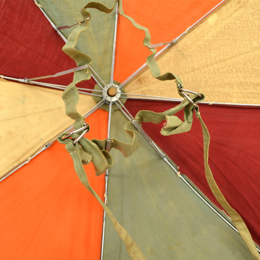 50's~ CRAZY PATTERN HEADBAND PARASOL Made in JAPAN... 2